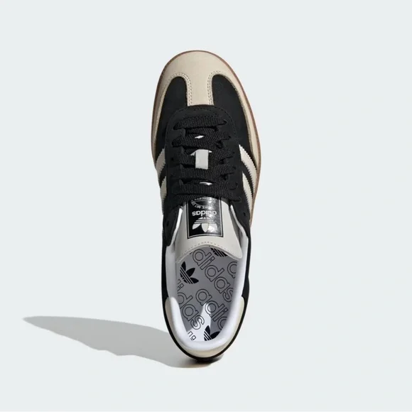 Adidas Samba OG Shoes in Core Black / Wonder White / Silver - Picture 7 of 16